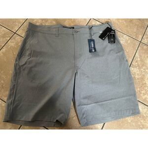 NWT Travis Mathew 40 Beck Golf Shorts Grey Stretch Waistband